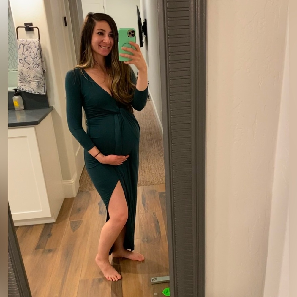 Sundance Maxi Dress in Everglade Green. Perfect for a holiday party!